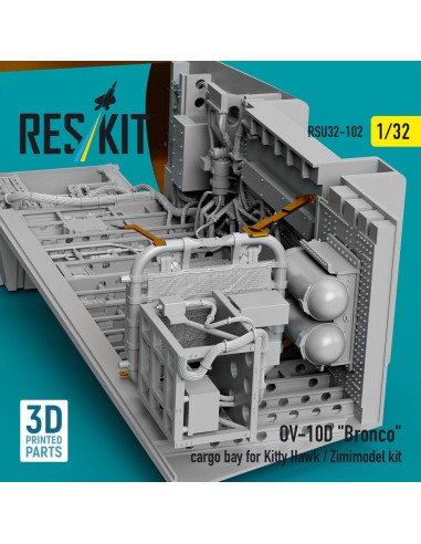 OV-10D Bronco cargo bay for Kitty Hawk/Zimimodel kit (3D Printed) 