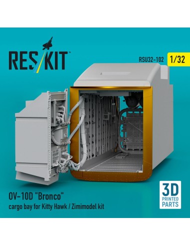 OV-10D Bronco cargo bay for Kitty Hawk/Zimimodel kit (3D Printed) 