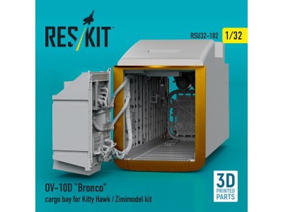 OV-10D Bronco cargo bay for Kitty Hawk/Zimimodel kit (3D Printed) 