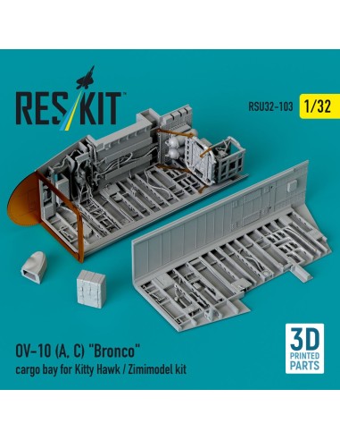 OV-10 (A,C) Bronco cargo bay for Kitty Hawk / Zimimodel kit (3D Printed) 