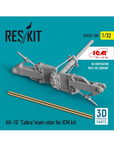 AH-1G Cobramain rotor for ICM kit (3D Printed) 