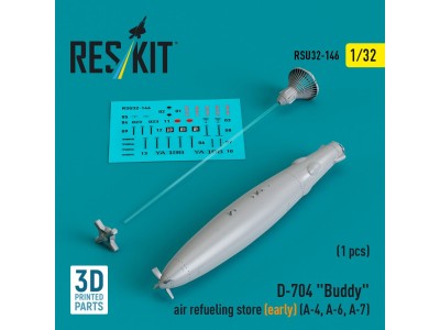 D-704 Buddy air refueling store (early) (1 pcs) (A-4, A-6, A-7) (3D Printed) 