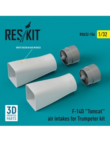 F-14D Tomcat air intakes for Trumpeter kit (3D Printed) 