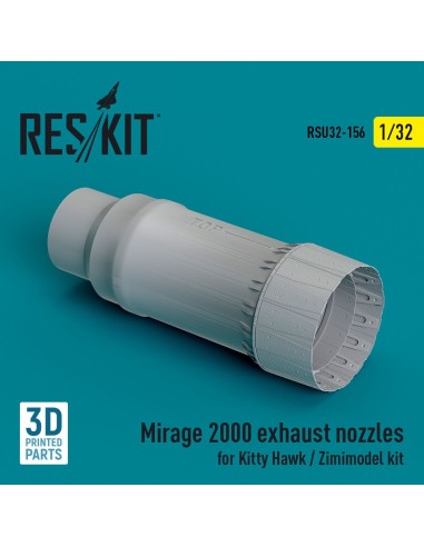 Mirage 2000 exhaust nozzle for Kitty Hawk / Zimimodel kit (3D Printed) 