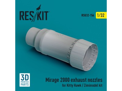 Mirage 2000 exhaust nozzle for Kitty Hawk / Zimimodel kit (3D Printed) 