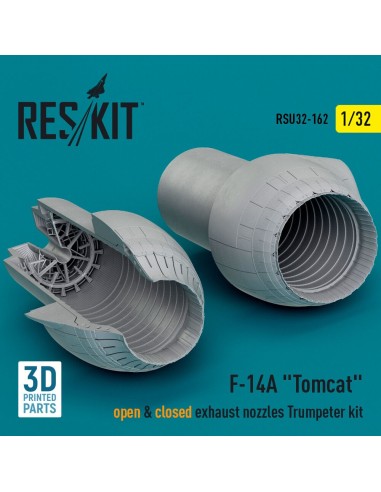F-14A Tomcat open & closed exhaust nozzles Trumpeter kit (3D Printed) 