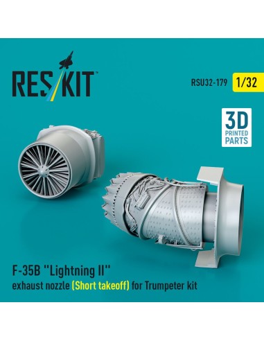 F-35B Lightning II exhaust nozzle (Short takeoff) for Trumpeter kit (3D printed) 