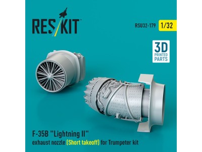 F-35B Lightning II exhaust nozzle (Short takeoff) for Trumpeter kit (3D printed) 