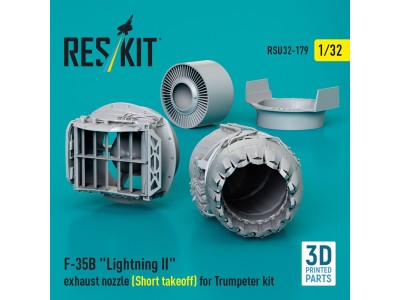 F-35B Lightning II exhaust nozzle (Short takeoff) for Trumpeter kit (3D printed) 
