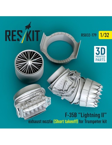 F-35B Lightning II exhaust nozzle (Short takeoff) for Trumpeter kit (3D printed) 