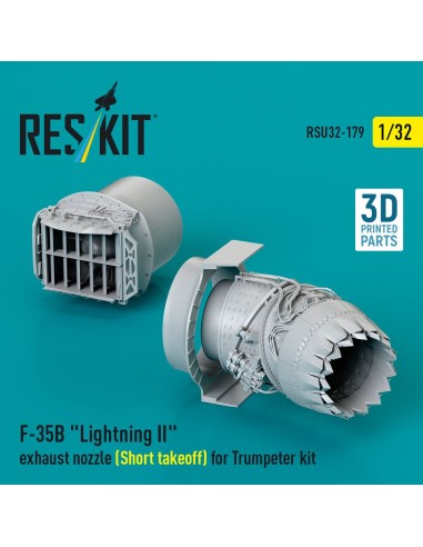 F-35B Lightning II exhaust nozzle (Short takeoff) for Trumpeter kit (3D printed) 