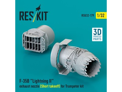 F-35B Lightning II exhaust nozzle (Short takeoff) for Trumpeter kit (3D printed) 