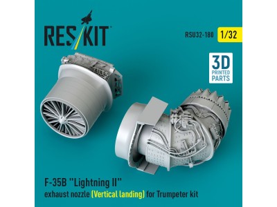 F-35B Lightning II exhaust nozzle (Vertical landing) for Trumpeter kit (3D printed) 