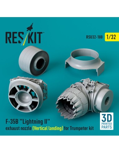 F-35B Lightning II exhaust nozzle (Vertical landing) for Trumpeter kit (3D printed) 