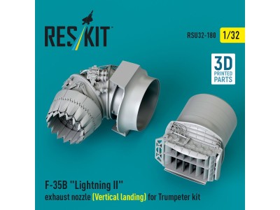 F-35B Lightning II exhaust nozzle (Vertical landing) for Trumpeter kit (3D printed) 