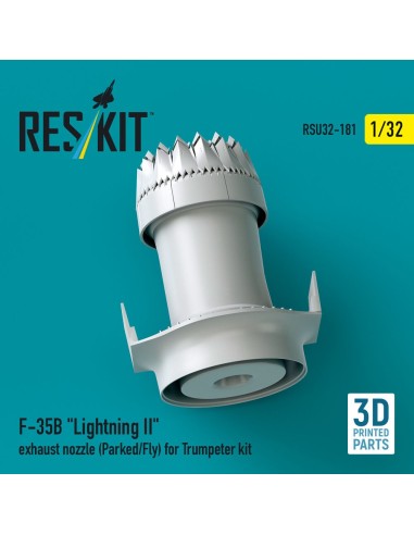 F-35B Lightning II exhaust nozzle (Parked/Fly) for Trumpeter kit (3D printed) 
