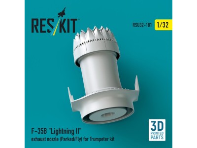 F-35B Lightning II exhaust nozzle (Parked/Fly) for Trumpeter kit (3D printed) 