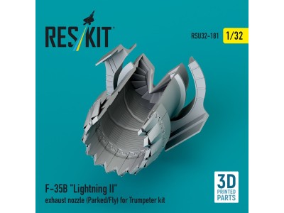 F-35B Lightning II exhaust nozzle (Parked/Fly) for Trumpeter kit (3D printed) 
