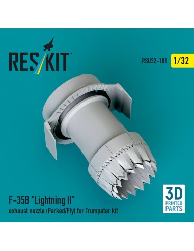 F-35B Lightning II exhaust nozzle (Parked/Fly) for Trumpeter kit (3D printed) 