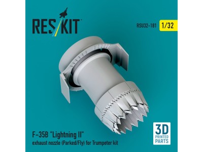 F-35B Lightning II exhaust nozzle (Parked/Fly) for Trumpeter kit (3D printed) 