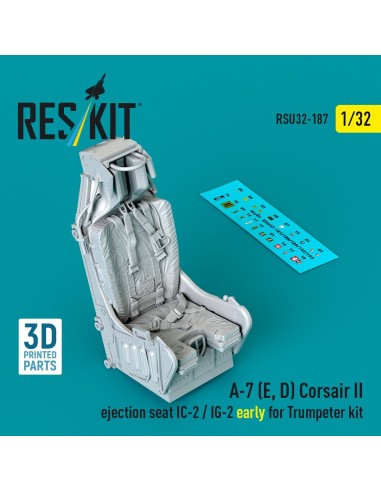 A-7 (E, D) Corsair II ejection seat IC-2 / IG-2 early for Trumpeter kit (3D Printed) 