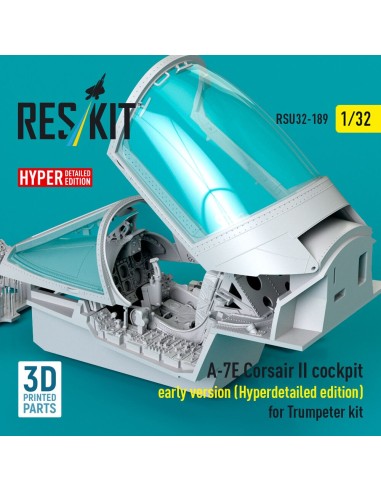 A-7E Corsair II early cockpit (Hyperdetailed edition) for Trumpeter kit (3D Printed) 