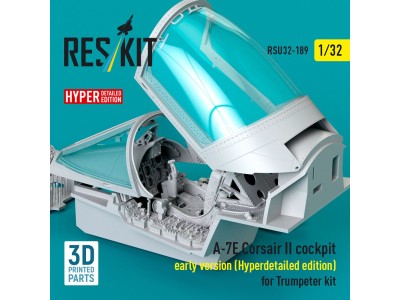 A-7E Corsair II early cockpit (Hyperdetailed edition) for Trumpeter kit (3D Printed) 