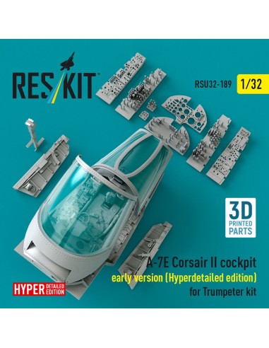 A-7E Corsair II early cockpit (Hyperdetailed edition) for Trumpeter kit (3D Printed) 