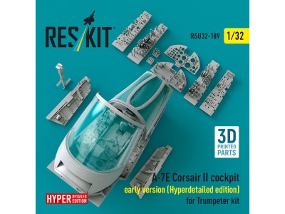 A-7E Corsair II early cockpit (Hyperdetailed edition) for Trumpeter kit (3D Printed) 