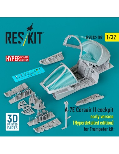 A-7E Corsair II early cockpit (Hyperdetailed edition) for Trumpeter kit (3D Printed) 