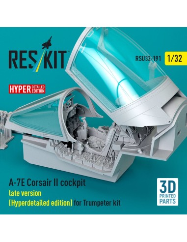 A-7E Corsair II late cockpit (Hyperdetailed edition) for Trumpeter kit (3D Printed) 