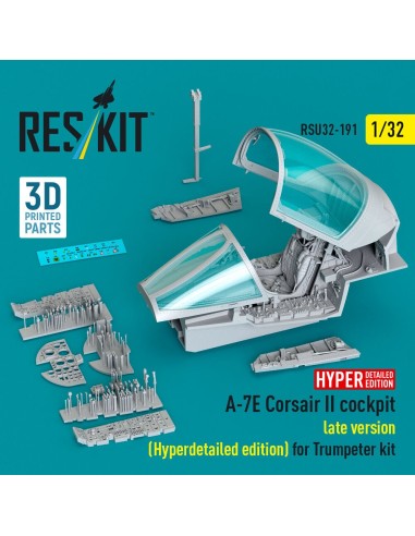 A-7E Corsair II late cockpit (Hyperdetailed edition) for Trumpeter kit (3D Printed) 