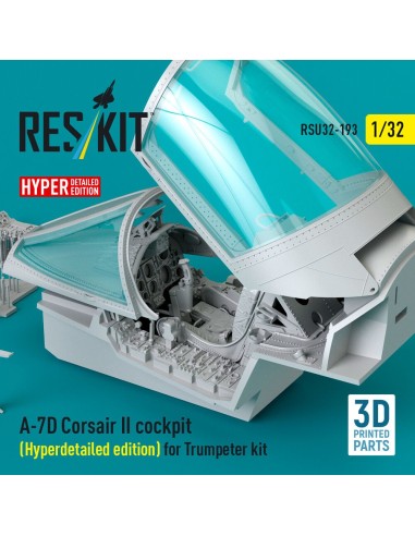 A-7D Corsair II cockpit (Hyperdetailed edition) for Trumpeter kit (3D Printed) 