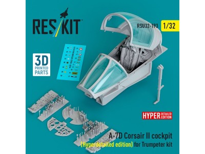 A-7D Corsair II cockpit (Hyperdetailed edition) for Trumpeter kit (3D Printed) 
