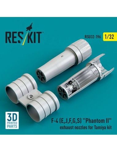 F-4 (E, J, F, G, S) Phantom II exhaust nozzles for Tamiya kit (3D Printed) 
