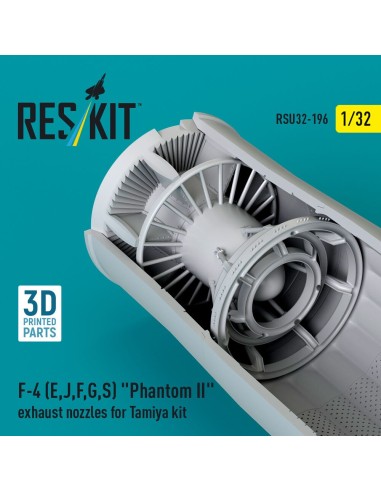 F-4 (E, J, F, G, S) Phantom II exhaust nozzles for Tamiya kit (3D Printed) 