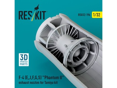F-4 (E, J, F, G, S) Phantom II exhaust nozzles for Tamiya kit (3D Printed) 