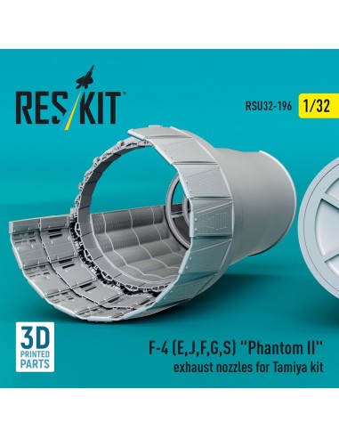 F-4 (E, J, F, G, S) Phantom II exhaust nozzles for Tamiya kit (3D Printed) 
