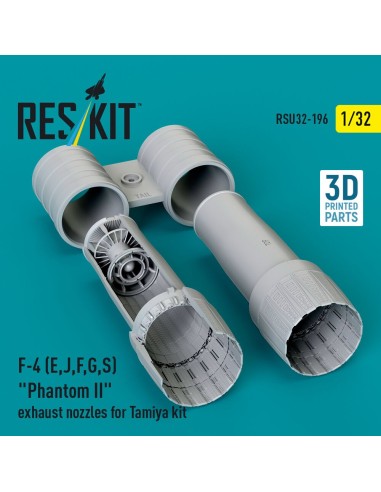 F-4 (E, J, F, G, S) Phantom II exhaust nozzles for Tamiya kit (3D Printed) 