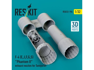 F-4 (E, J, F, G, S) Phantom II exhaust nozzles for Tamiya kit (3D Printed) 