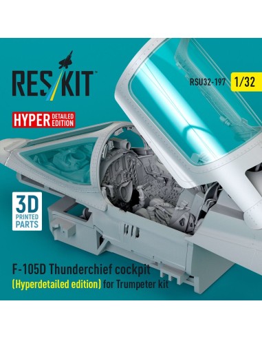 F-105D Thunderchief cockpit (Hyperdetailed edition) for Trumpeter kit (3D Printed) 