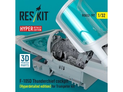 F-105D Thunderchief cockpit (Hyperdetailed edition) for Trumpeter kit (3D Printed) 