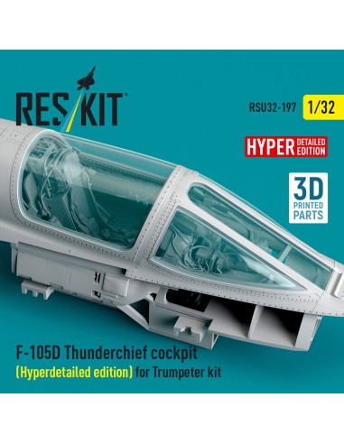 F-105D Thunderchief cockpit (Hyperdetailed edition) for Trumpeter kit (3D Printed) 