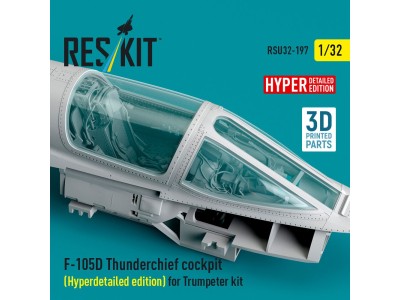 F-105D Thunderchief cockpit (Hyperdetailed edition) for Trumpeter kit (3D Printed) 