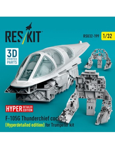 F-105G Thunderchief cockpit (Hyperdetailed edition) for Trumpeter kit (3D Printed) 