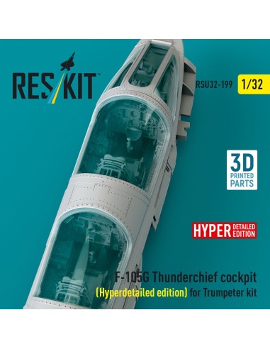 F-105G Thunderchief cockpit (Hyperdetailed edition) for Trumpeter kit (3D Printed) 