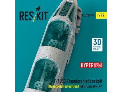 F-105G Thunderchief cockpit (Hyperdetailed edition) for Trumpeter kit (3D Printed) 