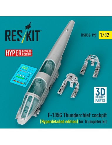 F-105G Thunderchief cockpit (Hyperdetailed edition) for Trumpeter kit (3D Printed) 