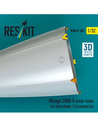 Mirage 2000-5 nose cone for Kitty Hawk / Zimimodel kit (3D Printed) 