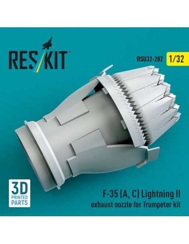F-35 (A, ?) Lightning II exhaust nozzle for Trumpeter kit (3D Printed) 